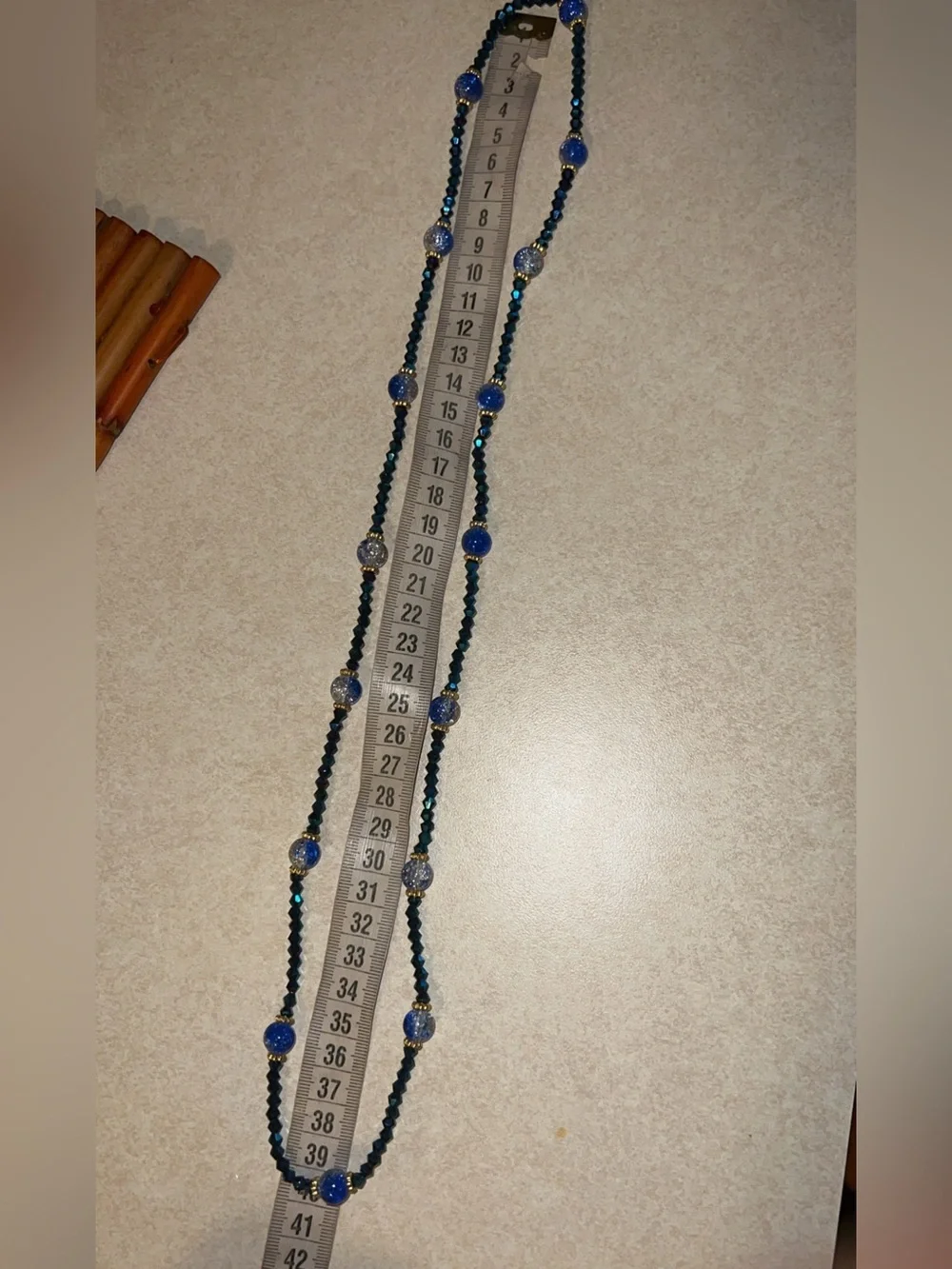 Handmade Beaded Waist Chain – Adjustable blue   Boho Belly Jewelry